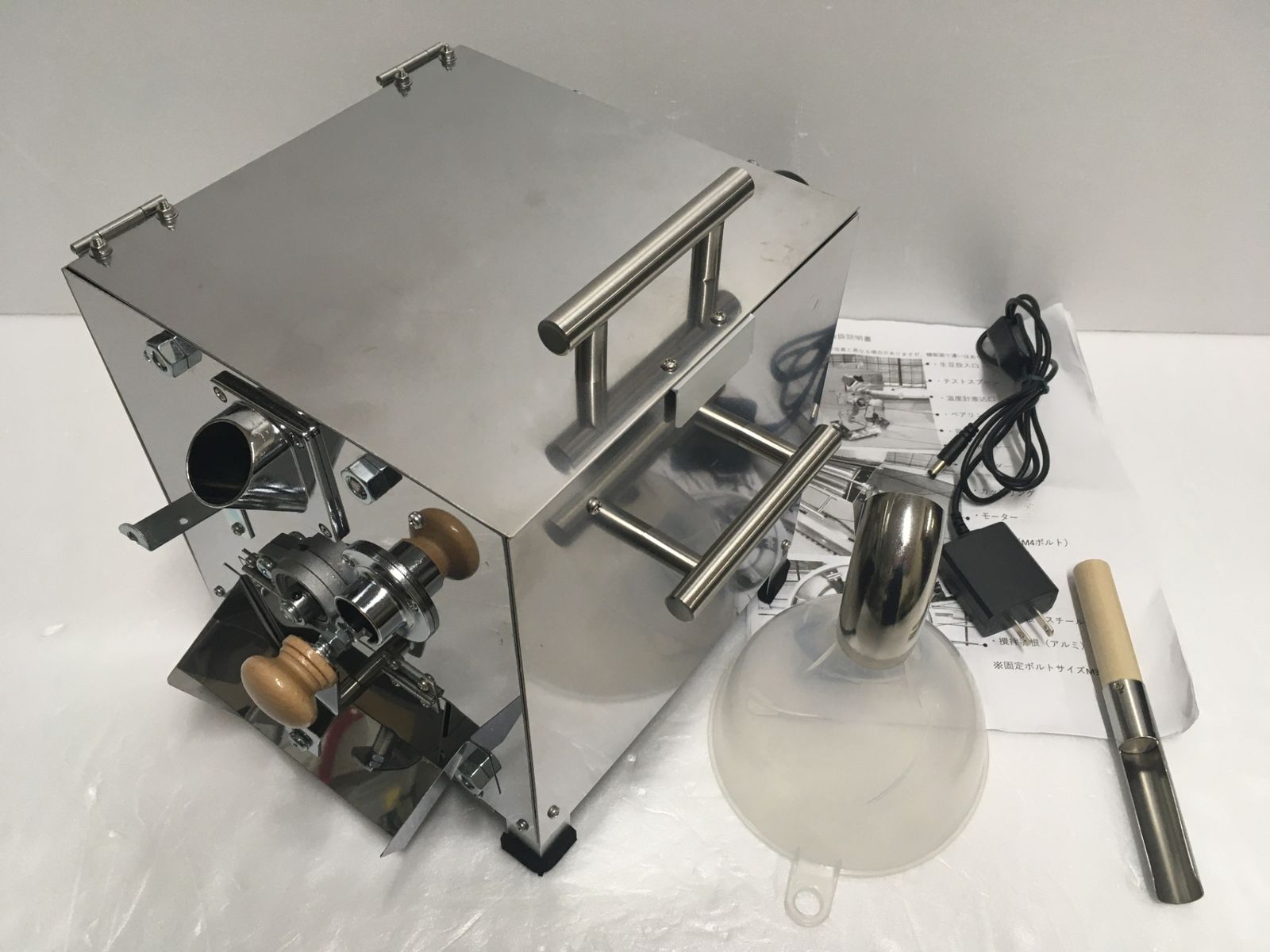 ※送料無料※ 電動コーヒー焙煎機 半熱風式 未使用相当 囗G■