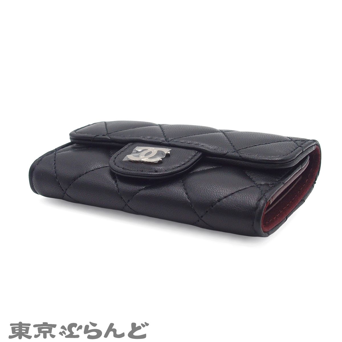 シャネル CHANEL マトラッセ 6連 キーケース A31503 ブラック