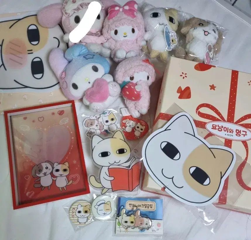 (まとめ売り) 묘냥이와 멍구 グッズ ぬいぐるみ キーリング ぬい アクリル 펀딩