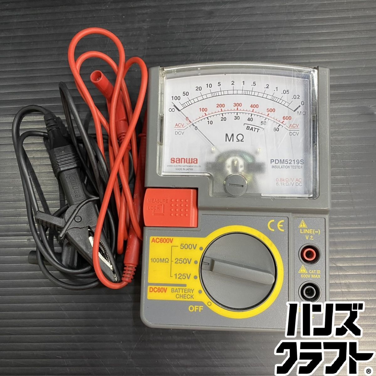 ▼【中古美品】HIOKI IR4030 絶縁抵抗計 アナログメグオームハイテスタ 3レンジアナログ絶縁抵抗計 25/50/125 V