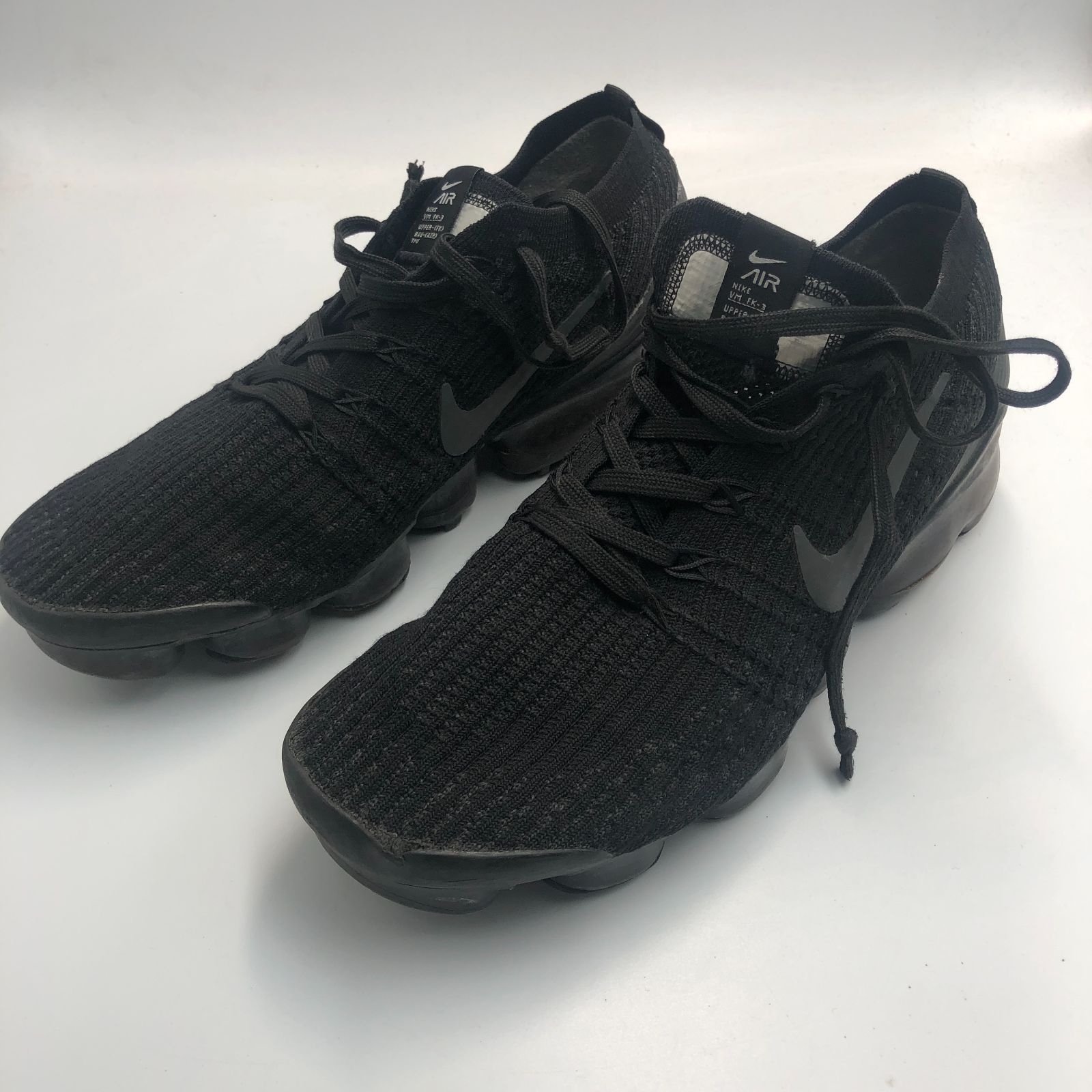 Nike Air VaporMax Flyknit 3 トリプルブラック スニーカー - メルカリ