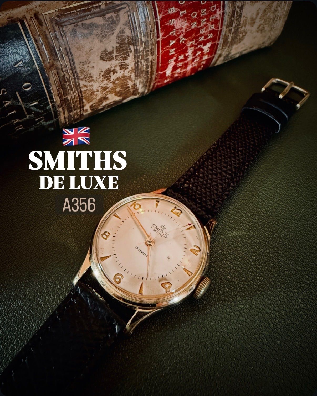 Smiths De Luxe A356｜デュアルトーンダイヤル ｜Cal.400 17石 ｜ 1954年 ｜ 英国製 ｜ 手巻き腕時計