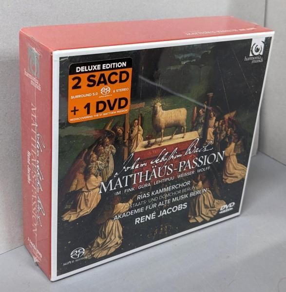 【中古CD】St. Matthew Passion／Ren Jacobs/Berlin RIAS Chamber Choir/Rene Jacobs/Akademie f r Alte Musik, Berlin/バッハ