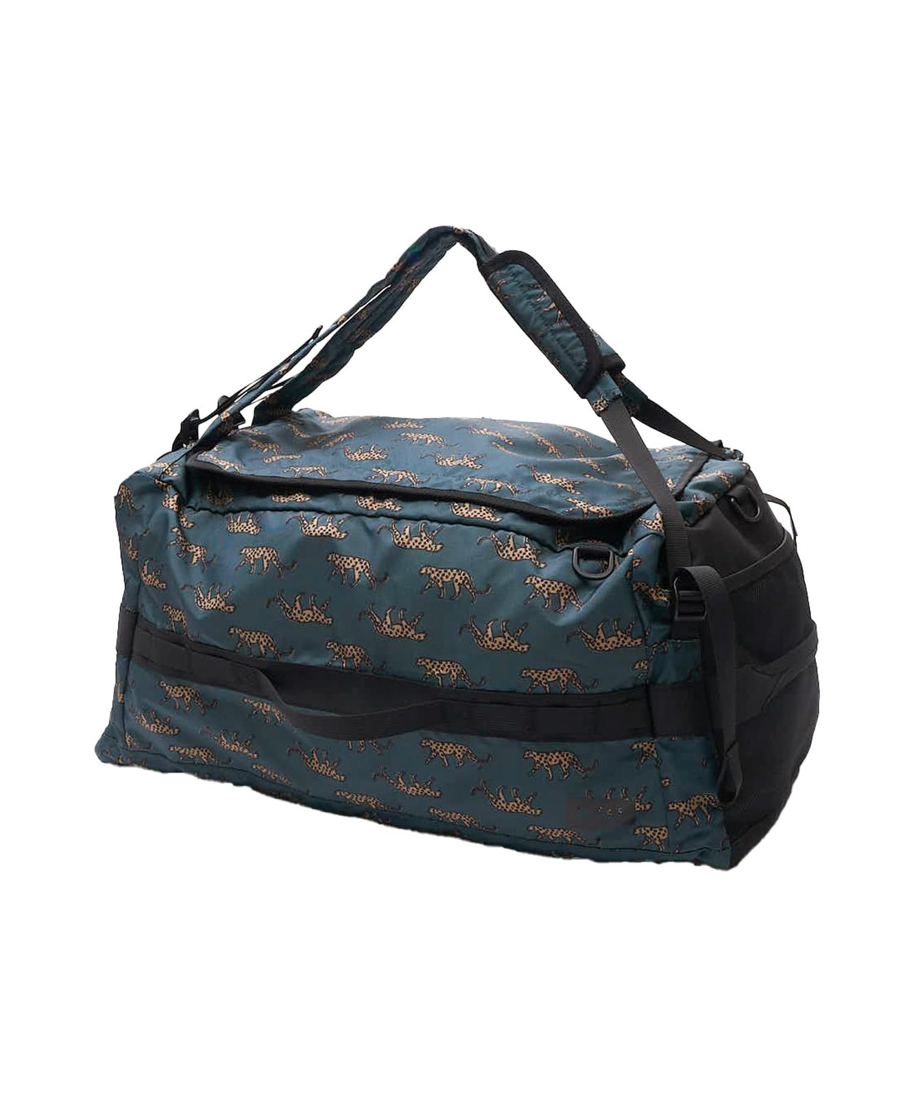 KiU キウ トラベルダッフルバッグ TRAVEL DUFFEL BAG 防水 撥水 3way バックパック リュック ボストンバッグ ショルダー 多機能 大容量 パッカブル 部活 旅行 トラベル ビジネス ユニセックス レオパード K528- [レオパード]