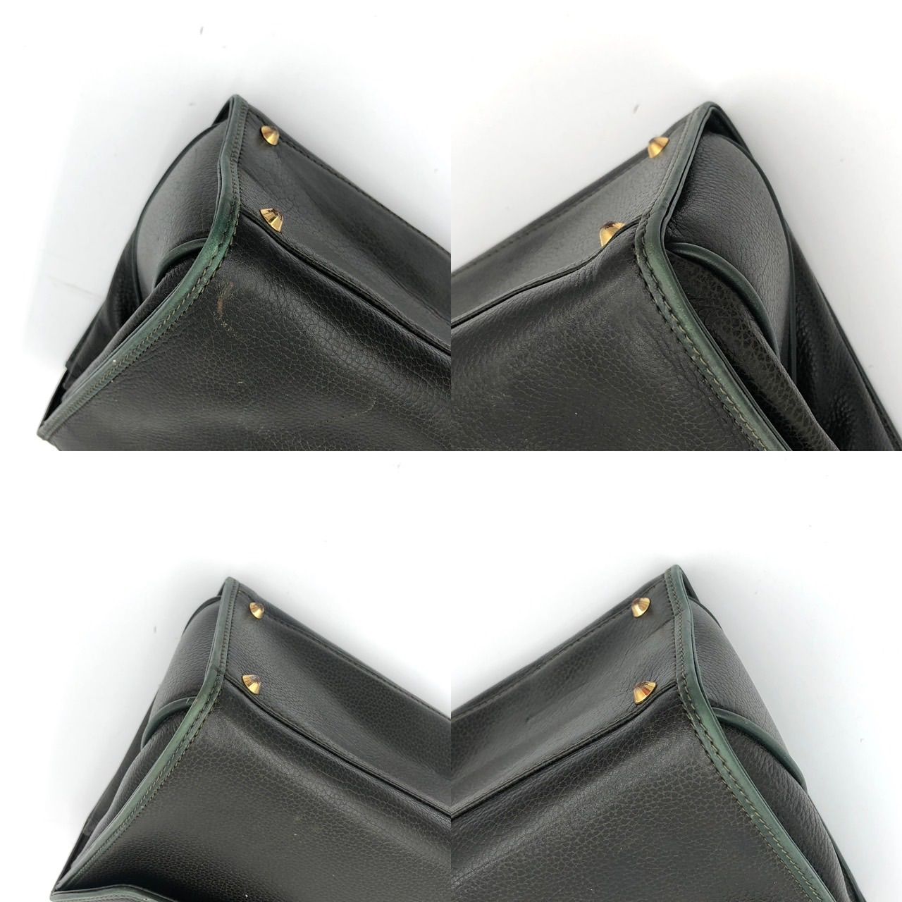 BALLY バリー レザー 2way ハンドバッグ ショルダーバッグ モス