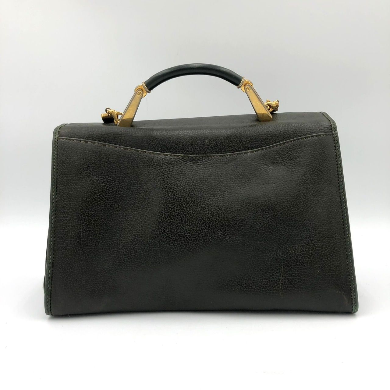 BALLY バリー レザー 2way ハンドバッグ ショルダーバッグ モス