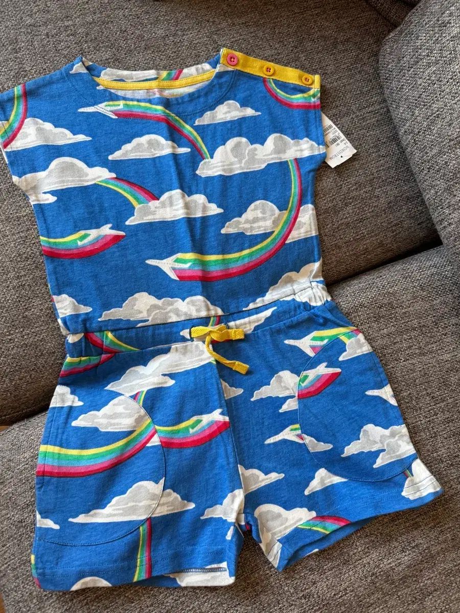 ミニボーデン 半袖 ロンパース 3-4歳 新品