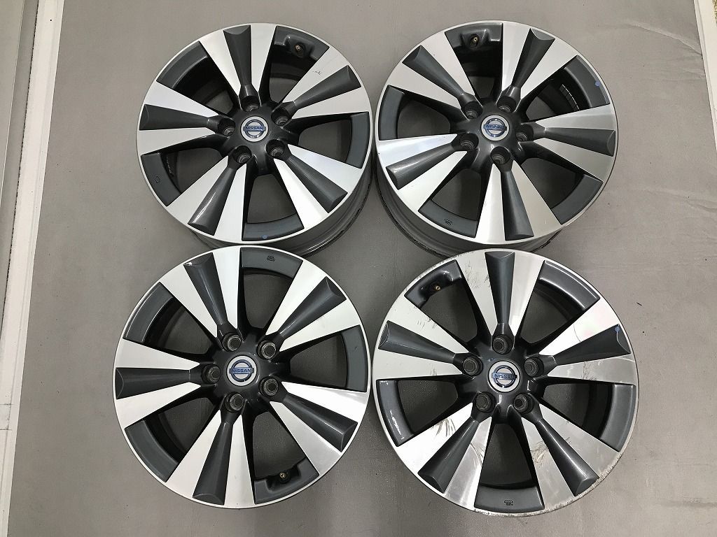 ◎日産 ZE0 リーフ純正 17inc 6.5J +45 114.3/5H 傷少美品3本 傷あり1 ◎日産 ZE0 リーフ純正 17inc 6.5J +45 114.3/5H 傷少美品3本 傷あり1
