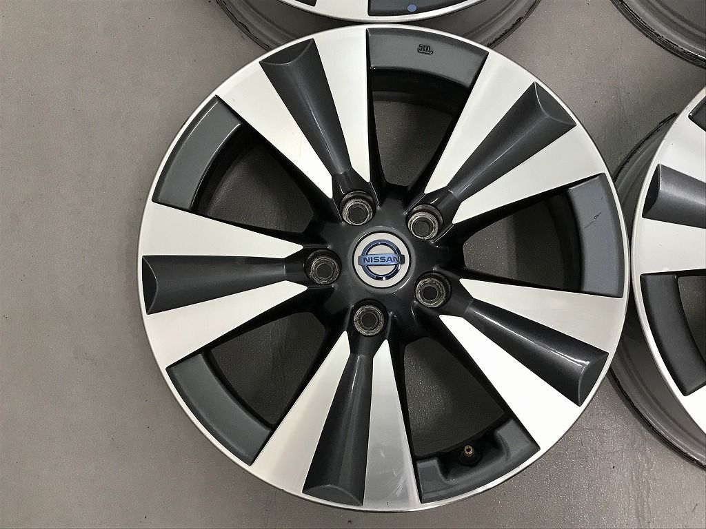 ◎日産 ZE0 リーフ純正 17inc 6.5J +45 114.3/5H 傷少美品3本 傷あり1