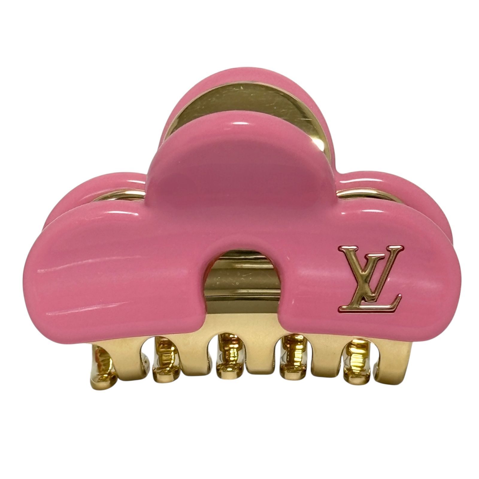 ルイ ヴィトン LOUIS VUITTON LV バレッタ 髪留め 1円 ルイヴィトン バレッタ ヘアクリップ ヘアピン 髪留め 中古