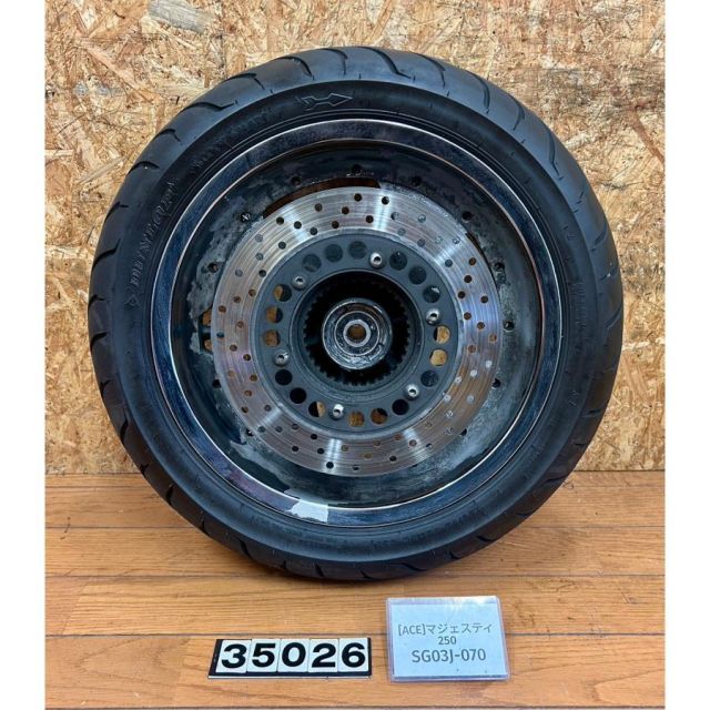 [ACE 35026]ヤマハ YAMAHA マジェスティ250 SG03J-070 メッキ フロントホイール
