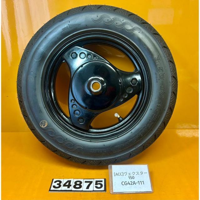 [ACC 34875]@スズキ SUZUKI ヴェクスター150 CG42A-111 リアホイール タイヤ ほぼ新品