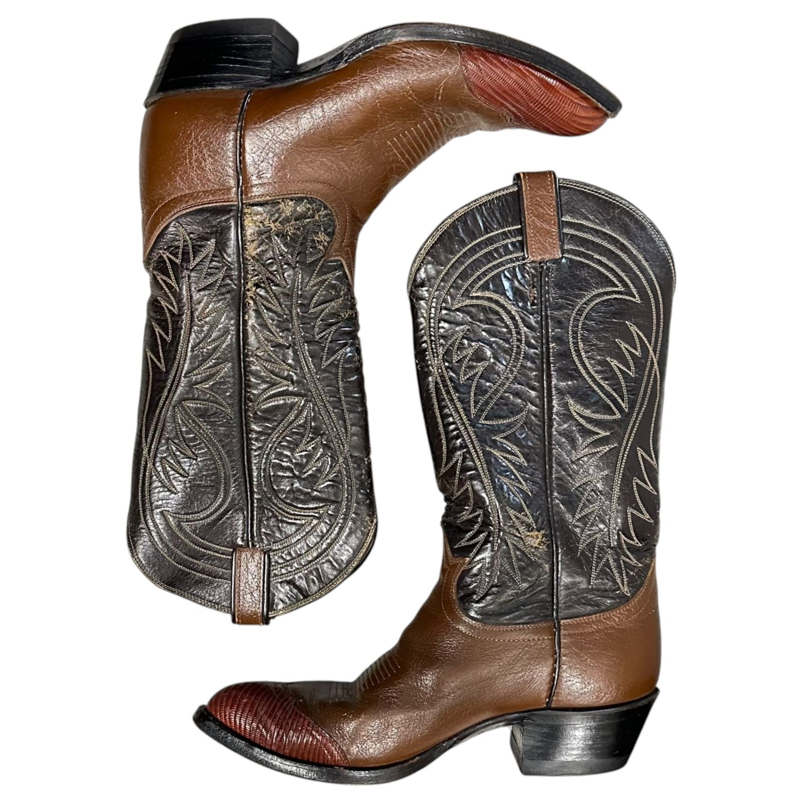 TONY LAMA(トニーラマ) 1980's Western Boots - Lizard Toes