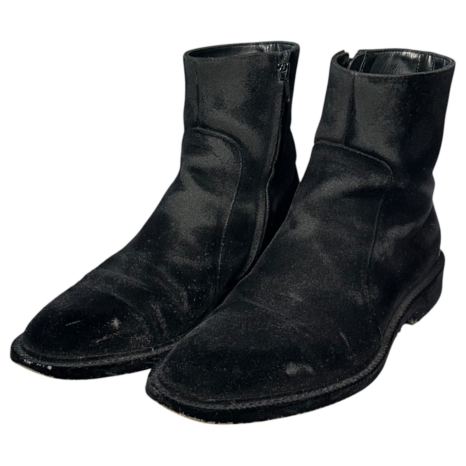 MAISON MARGIELA(メゾンマルジェラ) Velvet Coding Side-Zip Boots