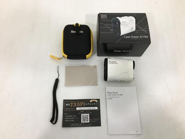 返品OK 【中古ゴルフ用品】テクタイト(ショットナビ) レーザー距離計 Shot Navi(ショットナビ) Laser Sniper X1 Fit2 [白]