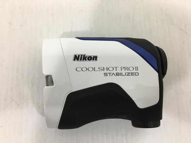 返品OK 【中古ゴルフ用品】【超美品】ニコン レーザー距離計 COOLSHOT PRO II(クールショットプロ2) STABILIZED [ホワイト]