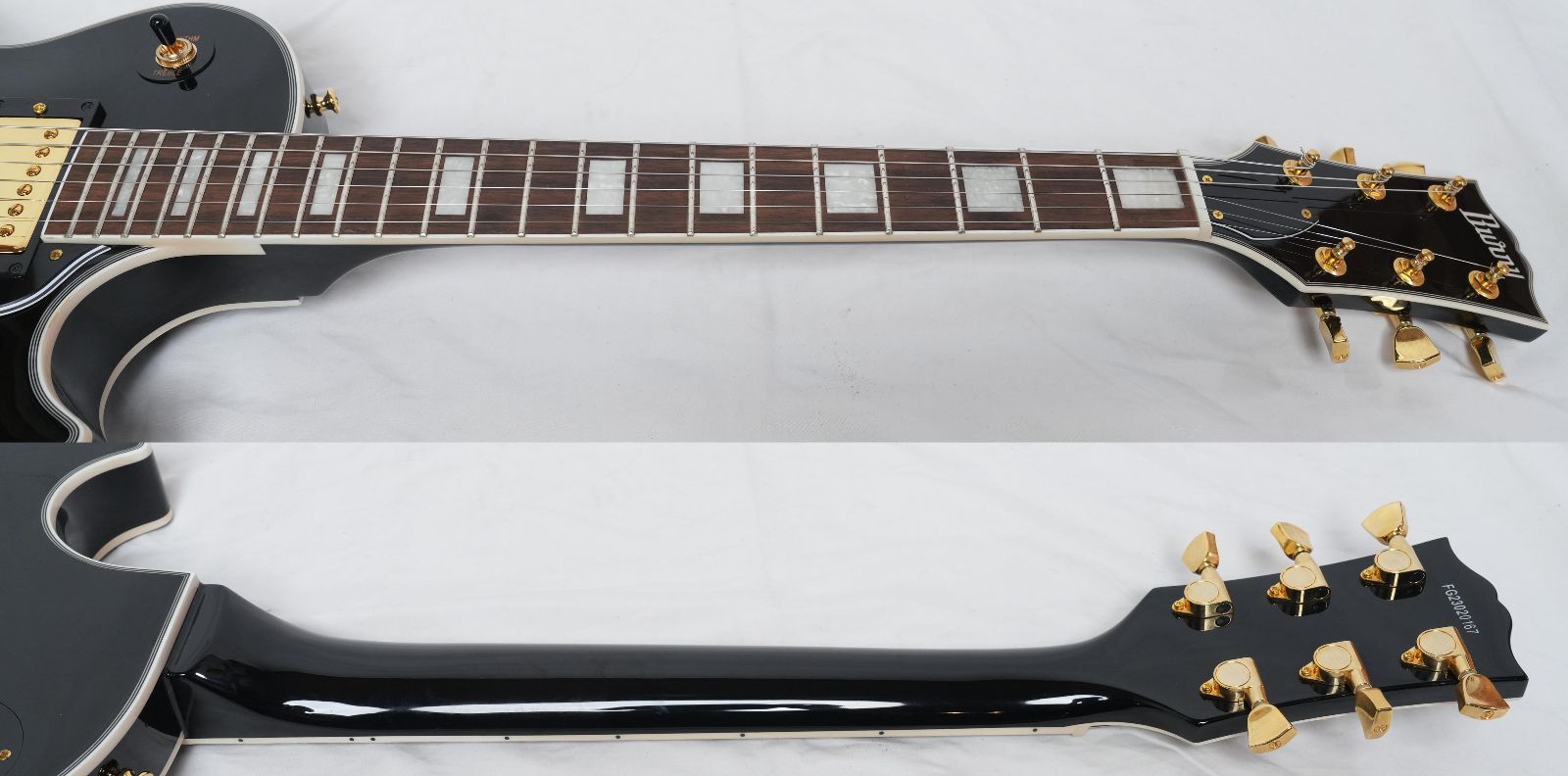 ☆BURNY☆SRLC-65 BLACK レスポールカスタム 2023年製 美品 バーニー