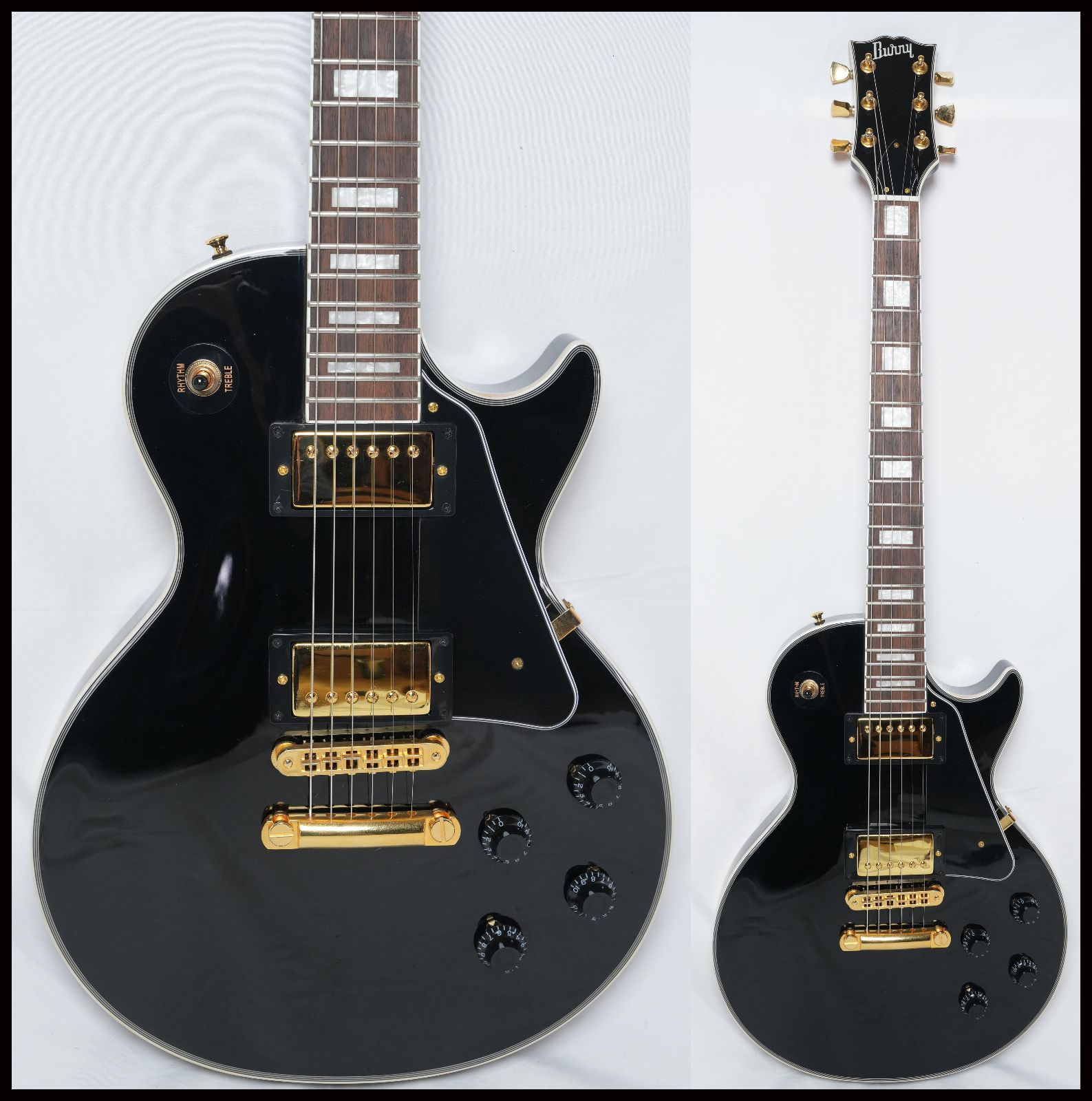 ★BURNY★SRLC-65 BLACK レスポールカスタム 2023年製 美品 バーニー フェルナンデス★