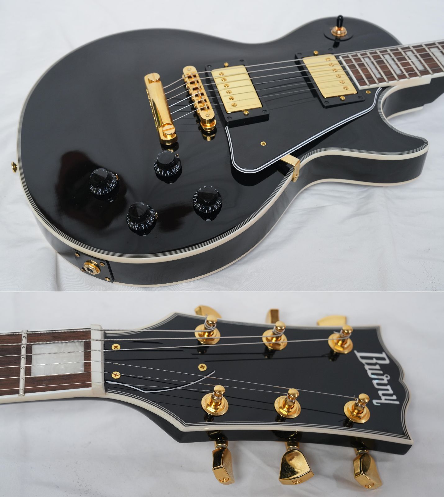 ☆BURNY☆SRLC-65 BLACK レスポールカスタム 2023年製 美品 バーニー