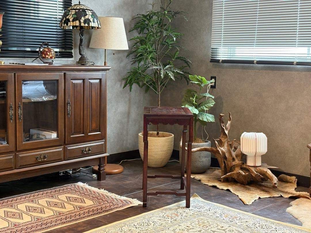 サイドテーブル オリエンタル家具 ビンテージ アンティーク 中華家具 IG