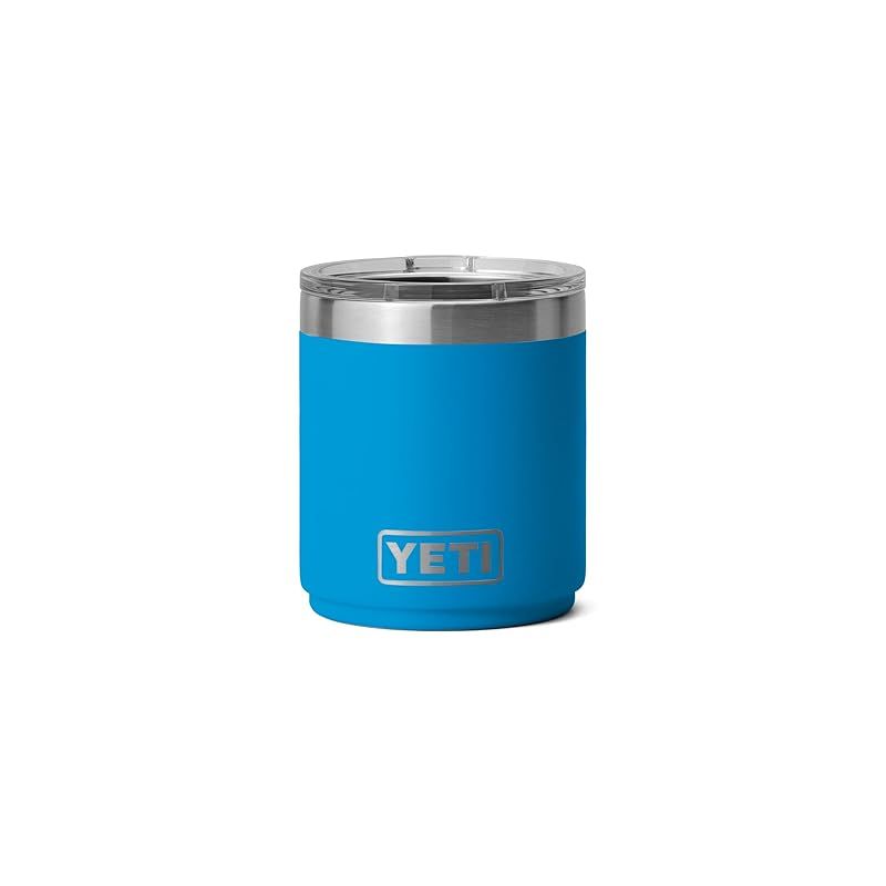 YETI (イエティ) Rambler 10オンス 積み重ね可能 ローボール 2.0 真空断熱 ステンレススチール マグスライダー蓋付き ビッグウェーブブルー