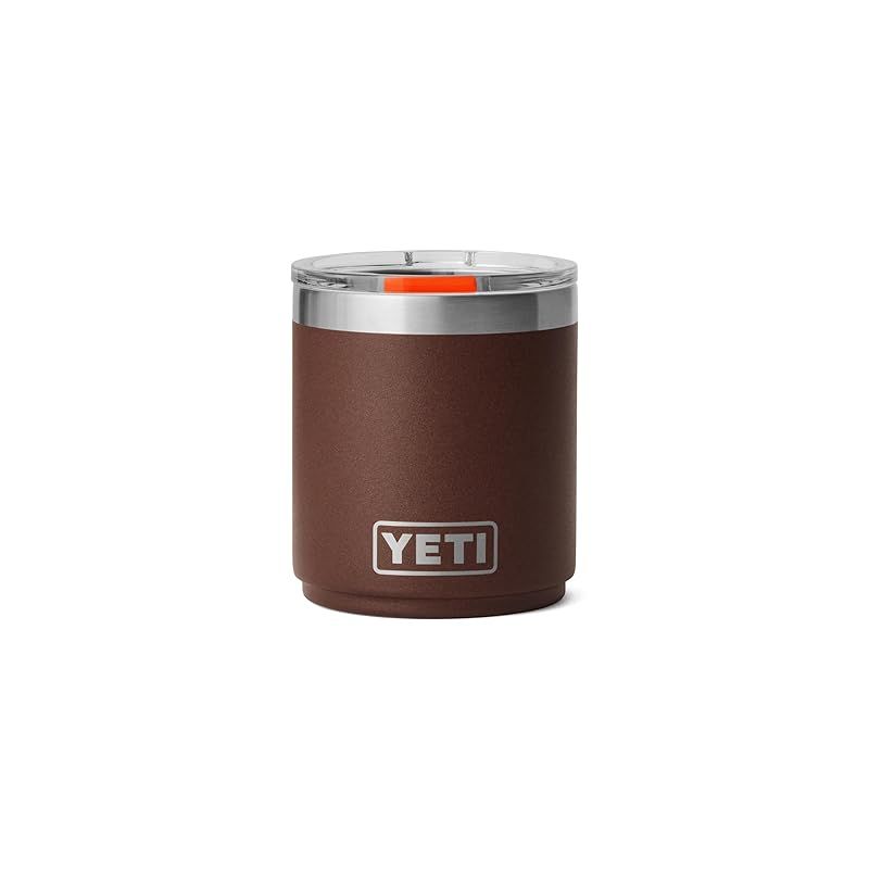 YETI (イエティ) Rambler 10オンス 積み重ね可能 ローボール 2.0 真空断熱 ステンレススチール マグスライダー蓋付き ウェットランドブラウン