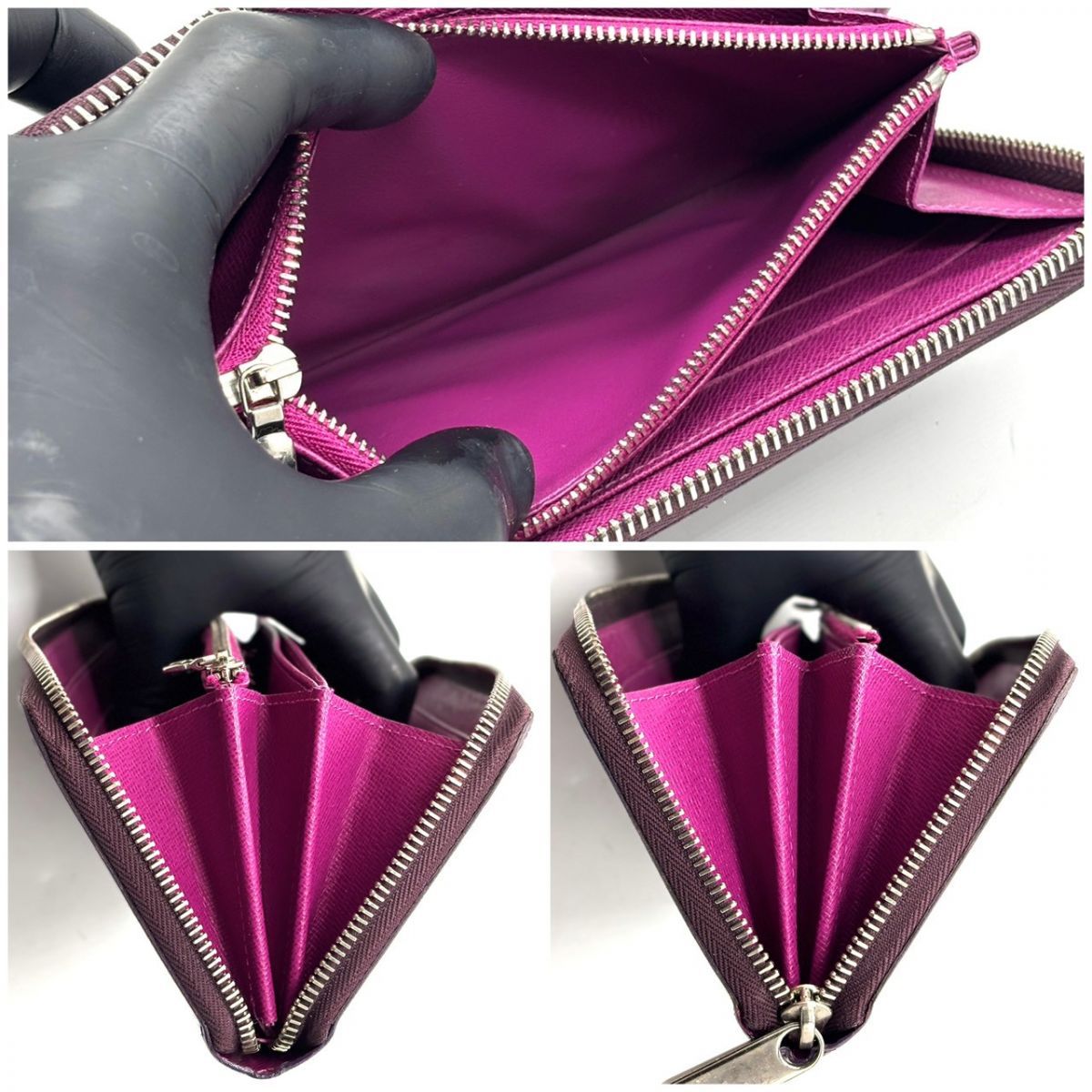艶めきは紫に宿る】 LOUIS VUITTON エピ ジッピーウォレット ラウンド 