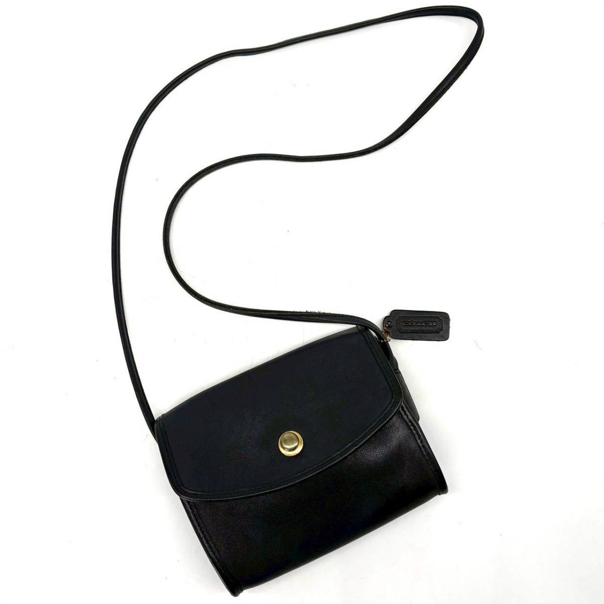 COACH Shoulder Bag German Hook Glove-Tanned Leather Old Coach 