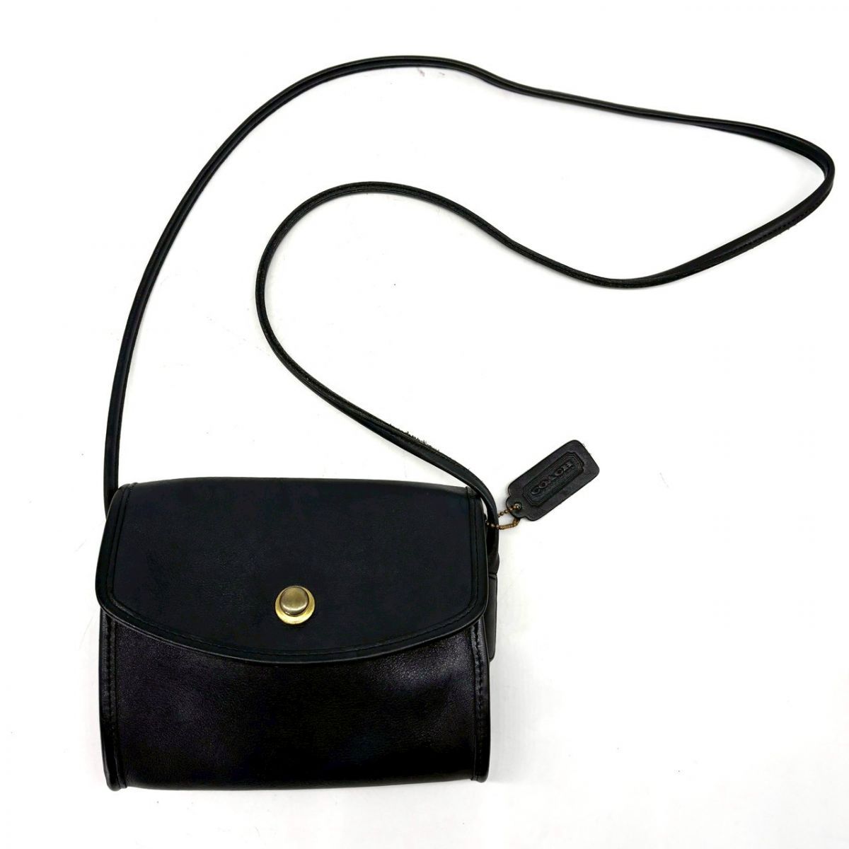 COACH Shoulder Bag German Hook Glove-Tanned Leather Old Coach 