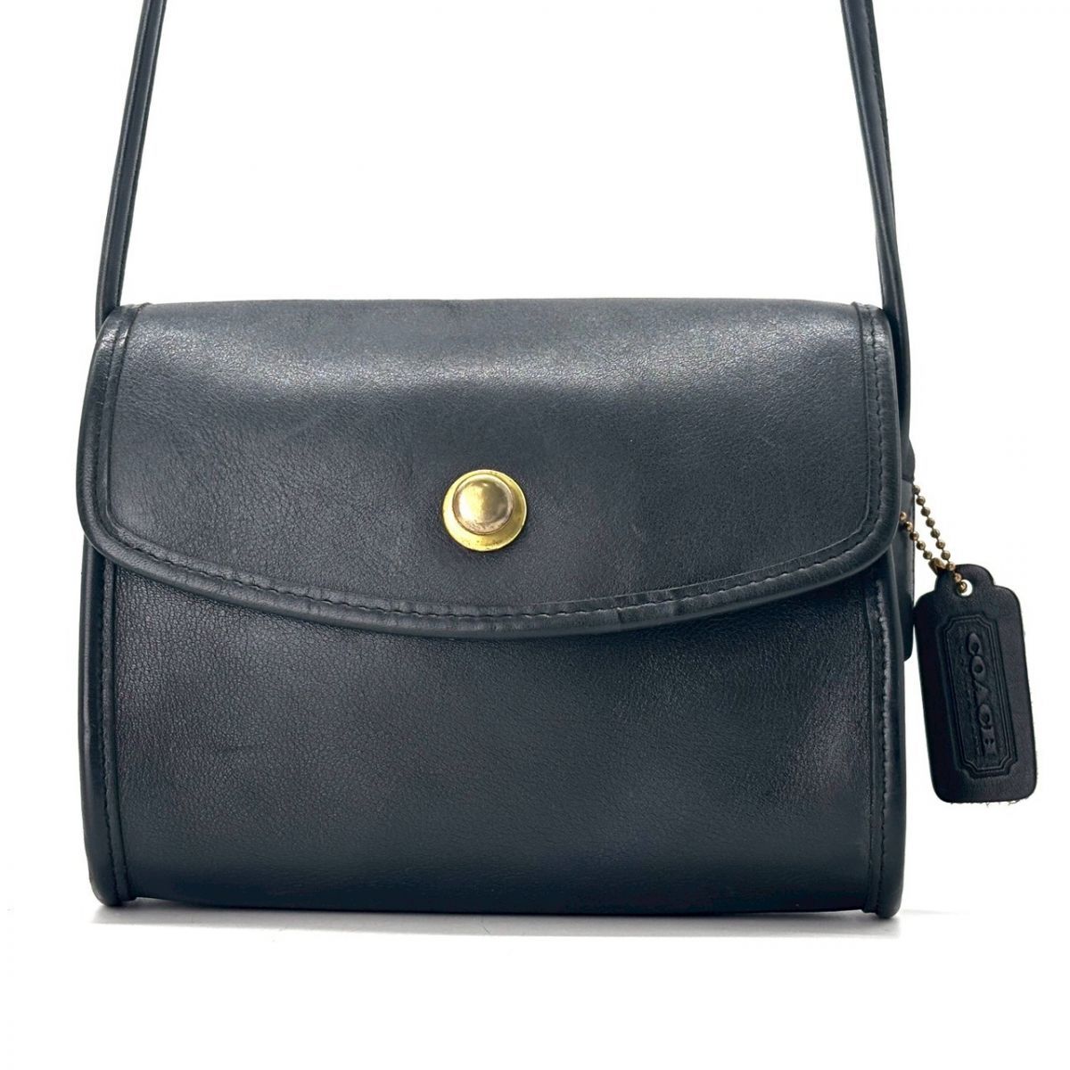 COACH Shoulder Bag German Hook Glove-Tanned Leather Old Coach 