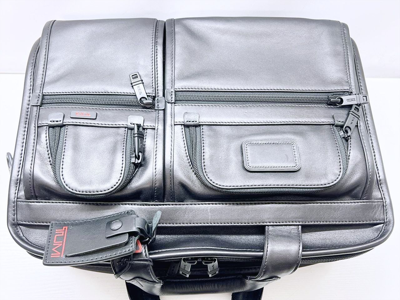 未使用保管 美品 TUMI ツゥミ エクスパンダブル オーガナイザー レザー