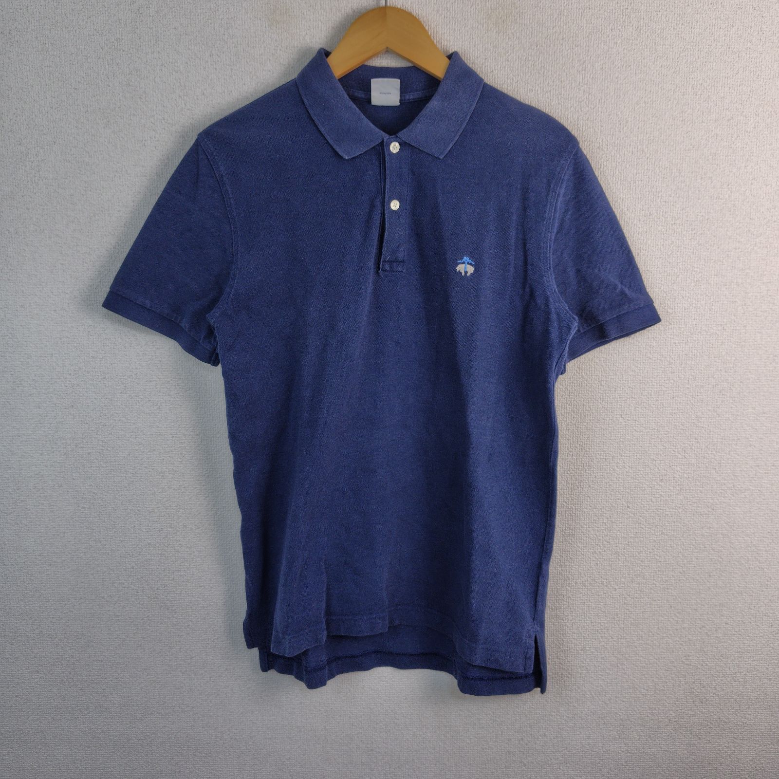 Brooks Brothers ブルックスブラザーズ ポロシャツ ワンポイントロゴ スリムフィット M メンズ 古着 アメカジ シンプル