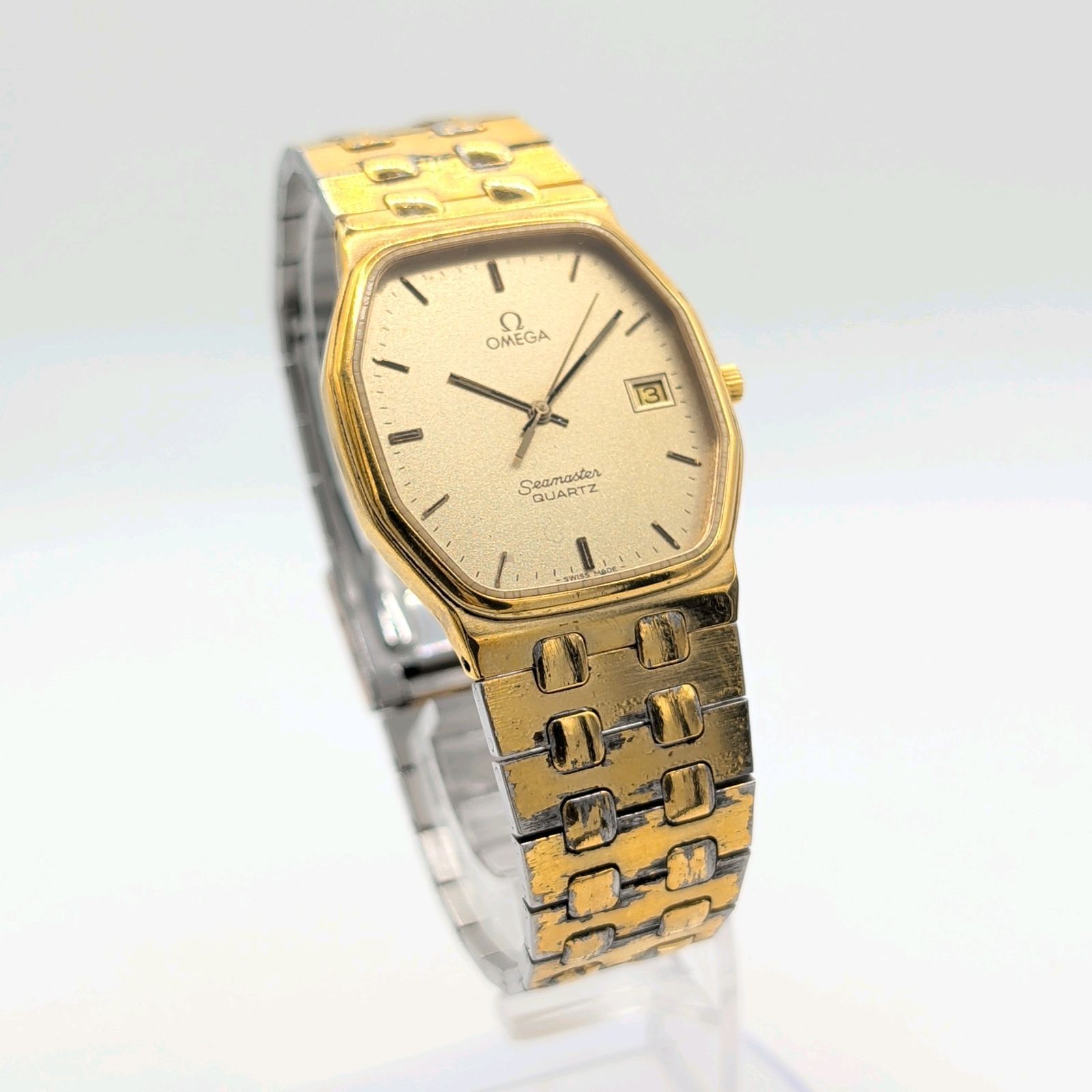 OMEGA オメガ シーマスター ヴィンテージ　クオーツ　現状不動品　パーツ取り OMEGA オメガ シーマスター ヴィンテージ クオーツ 現状不動品 パーツ