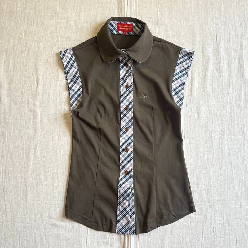 Vivienne Westwood archive ノースリーブ　シャツ 希少 archive Vivienne Westwood RED LABEL ヴィヴィアンウエスト