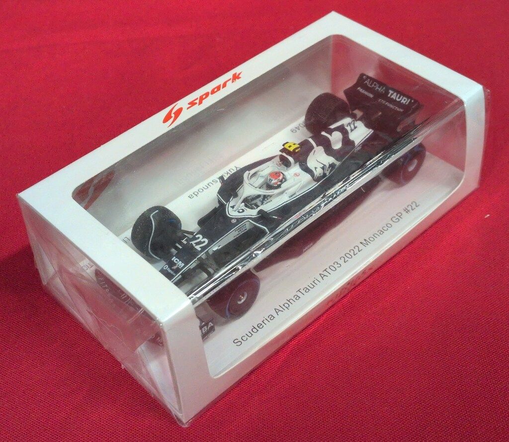 Spark model 1/43 Scuderia AlphaTauri AT03 2022 Monaco GP #22 Yuki Tsunoda