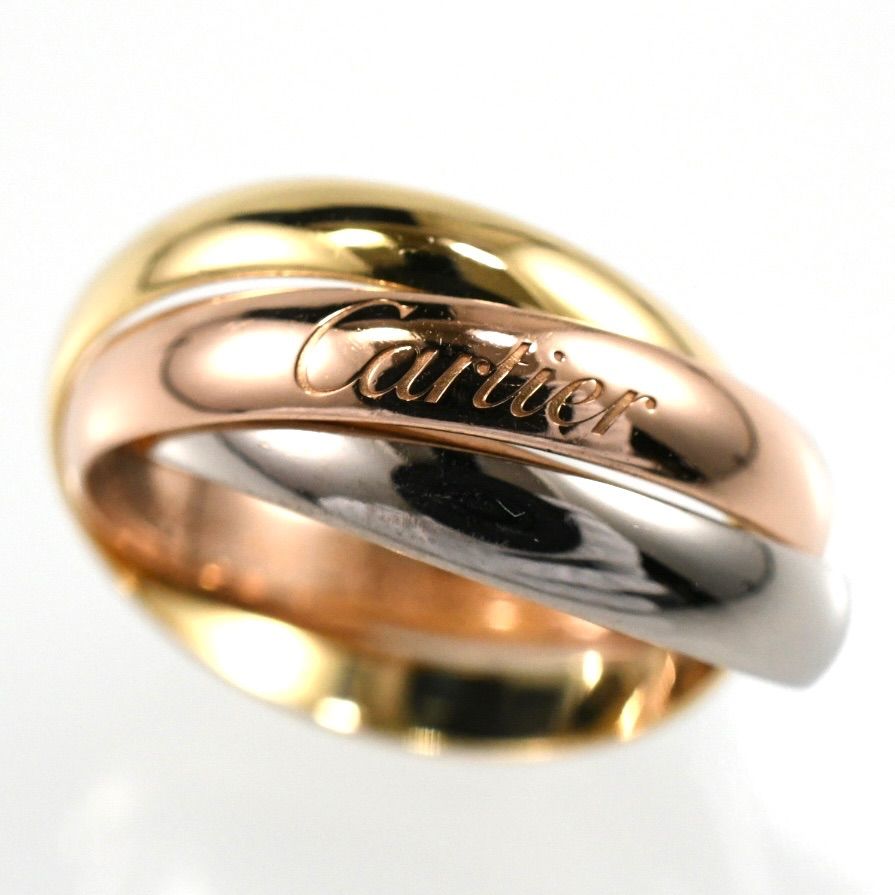 Cartier カルティエ トリニティリング SM 3連リング K18 スリーカラー