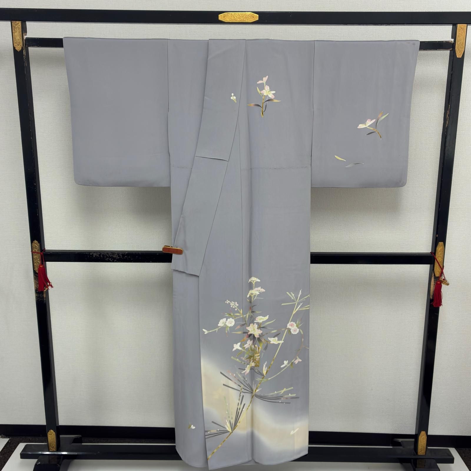 付け下げ 作家物 正絹 美しい染めの花 袷 着物 MK-8154 - メルカリ