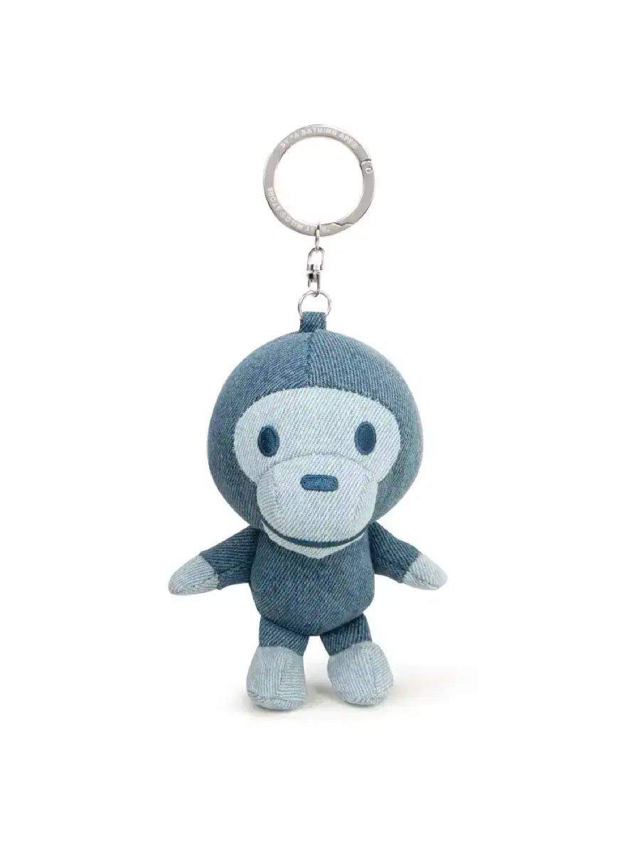A BATHING APE ベイビー マイロ デニム ぬいぐるみ キーホルダー