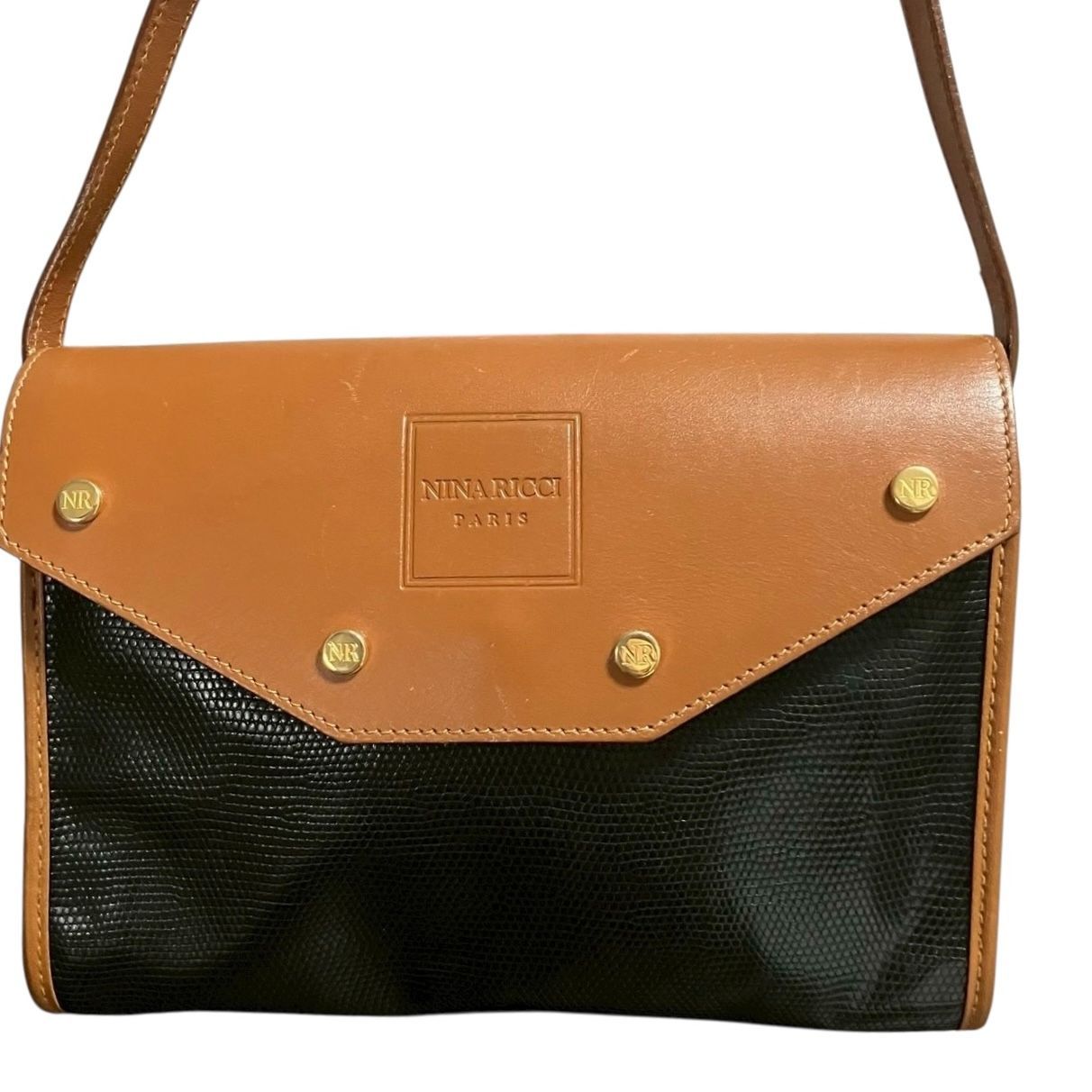 MY0697】NINA RICCI ニナリッチ ショルダーバッグ 斜め掛け PVC レザー 