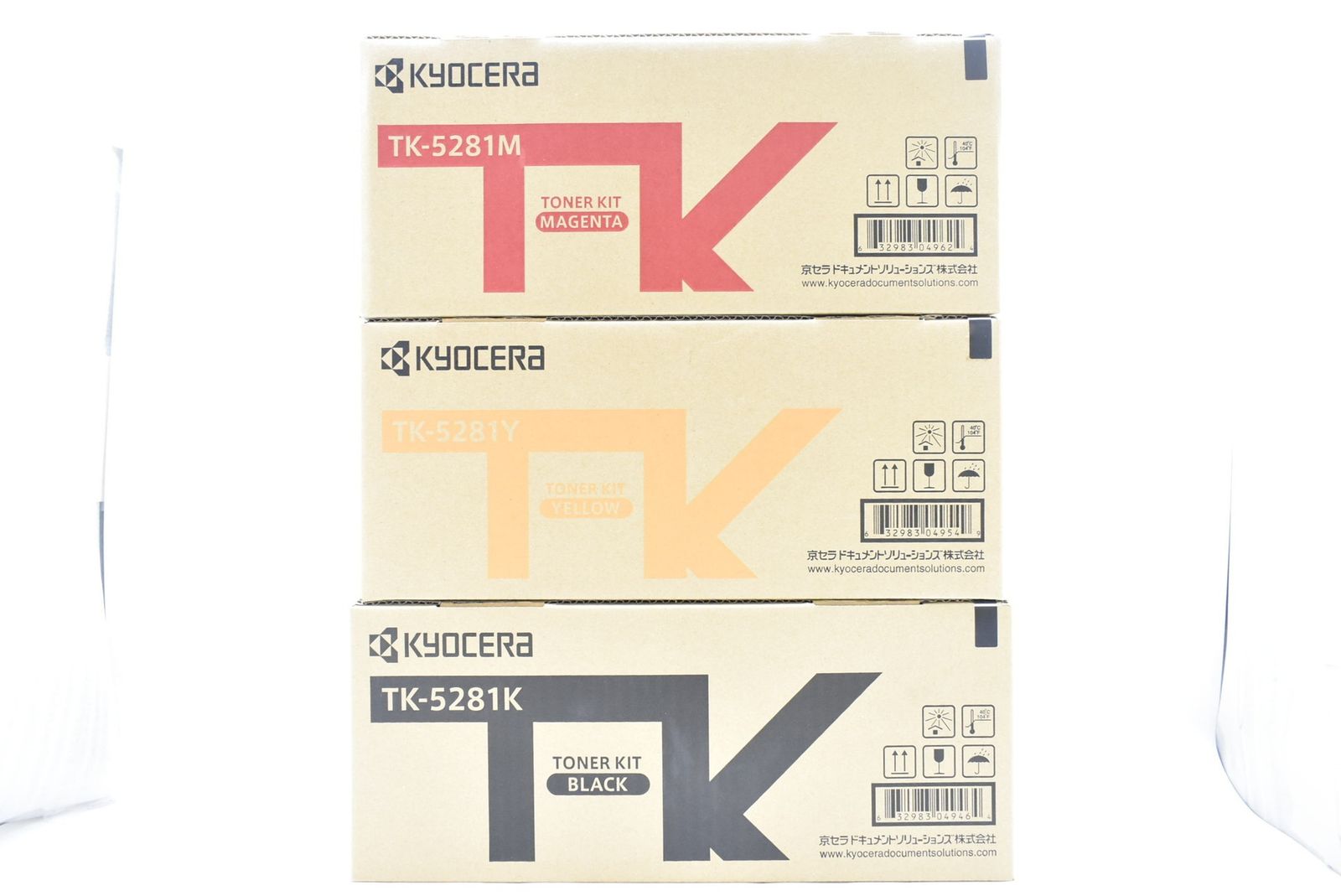 未使用 京セラ 純正 トナー TK-5281 4色5本（シアン・マゼンタ・イエロー・ブラック） KYOCERA ITKT8ZZZZ52M-D-N18-byebye