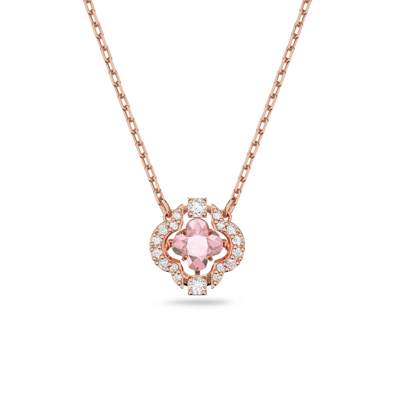 Swarovski スワロフスキーSparkling Dance Round クリスタル ネックレス [ピンク]