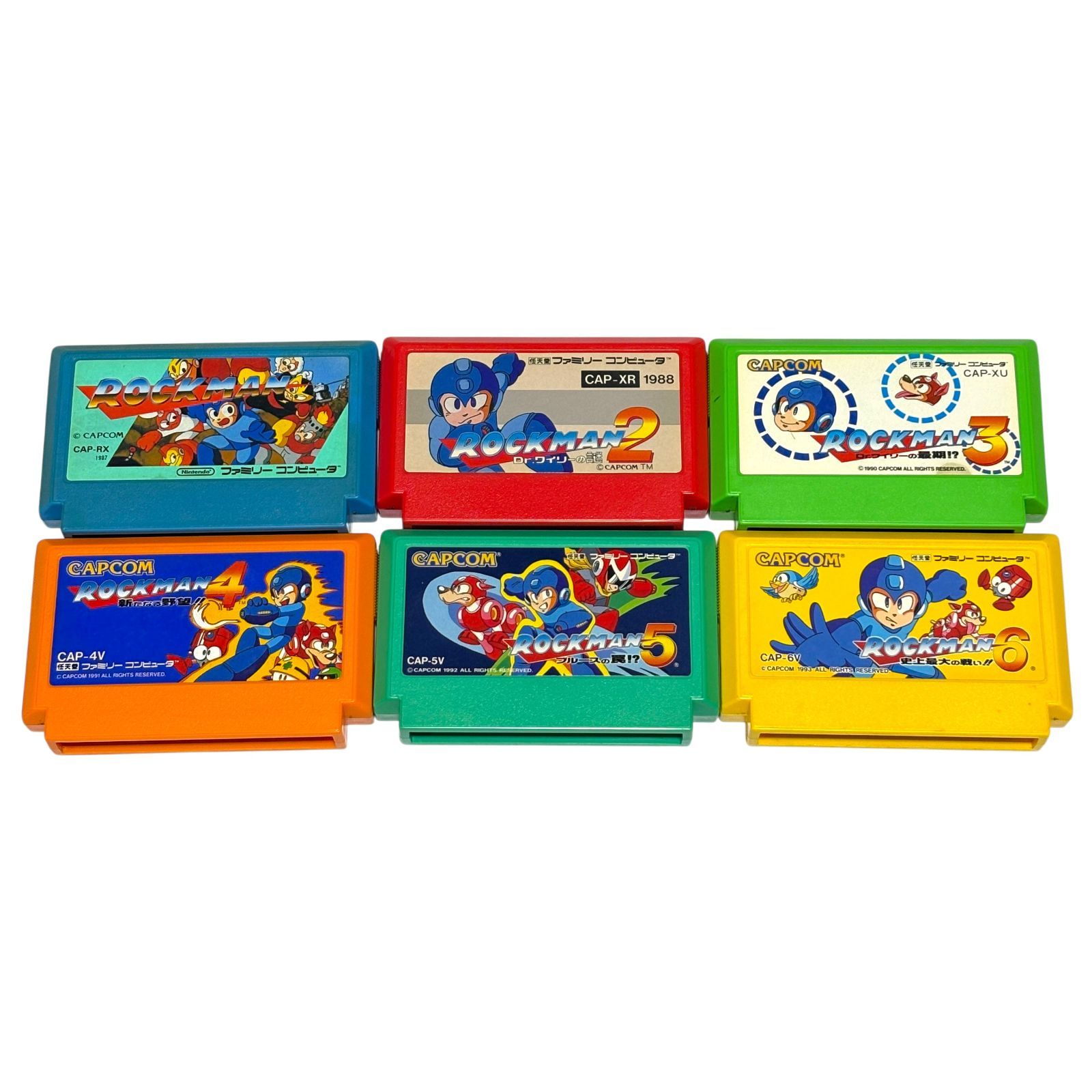 ★ファミコン★ロックマン★ソフトのみ★CAPCOM★任天堂★レア★まとめ買い歓迎 ロックマン ROCKMAN 1 2 3 4 5 6 ファミコン ソフト 6本セット CAPCOM