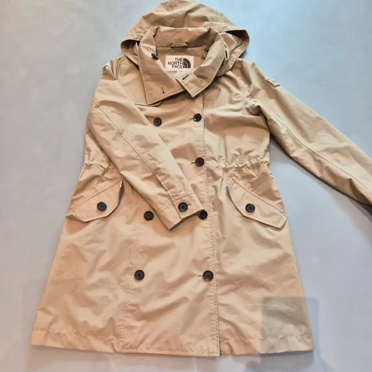 THE NORTH FACE ザノースフェイス フードトレンチコート ベージュ 75/xs 6,532円