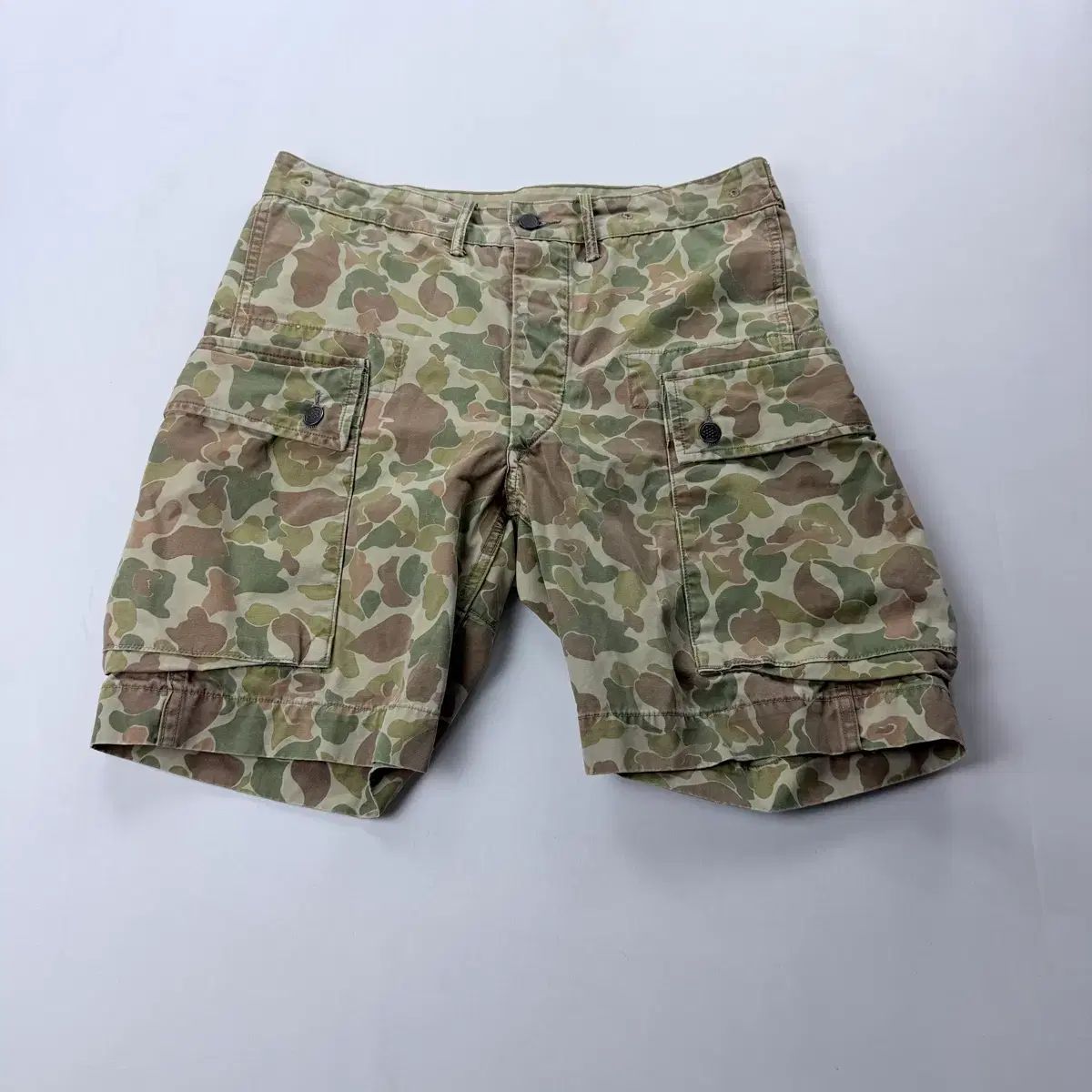 コムデギャルソンHOMME PLUS ワイド ショートパンツ 緑 グリーンウール 