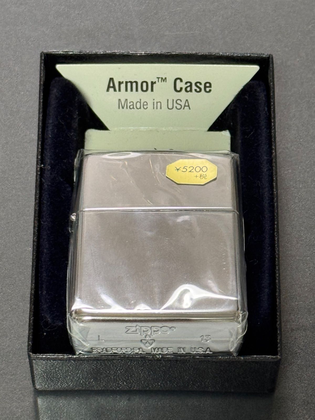 zippo シルバー アーマー Armor Case 初期型 2013年製 Heavy Wall silver デッドストック ケース 保証書