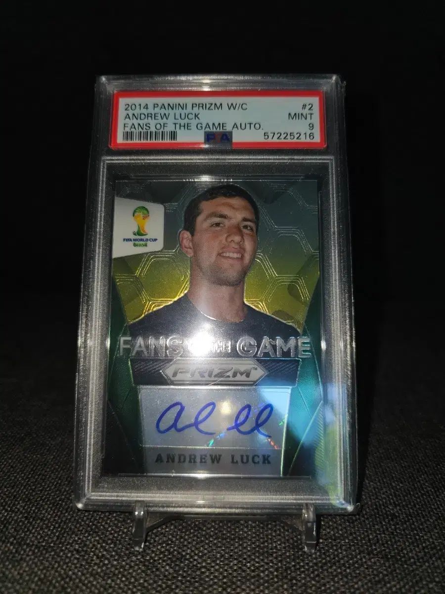 2014 パニーニ アンドリュー ラック サインカード PSA9 (サイン入り)