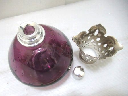 ランプベルジェ LAMPE BERGER アロマランプ ロゼ アメジスト 5632 レジス ドー バーナー無し 美品中古■