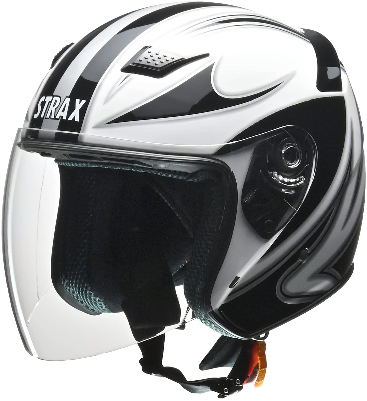 リード工業(LEAD) バイクヘルメット ジェット STRAX ホワイト L SJ-9 - L (頭囲 59cm~60cm未満) [ホワイト] [Lサイズ(59~60cm未満)]
