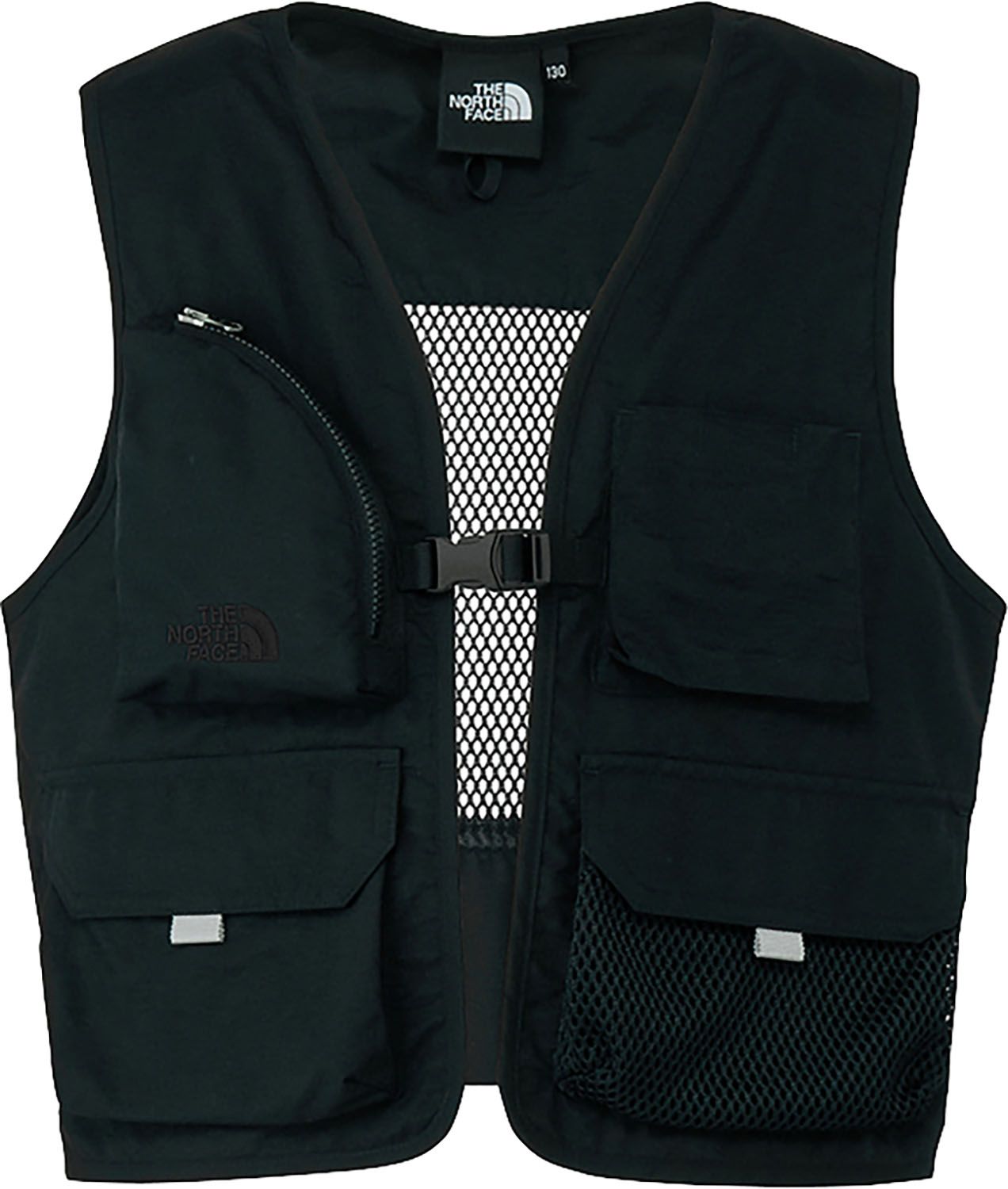 ザ・ノース・フェイス THE NORTH FACE アウトドア アドベンチャーベスト ジュニア 子ども服 キッズ アウター チョッキ 多機能 背面メッシュ おでかけ キャンプ ハイキング 登山 外遊び シンプル レジャー NPJ22631 K ブラック