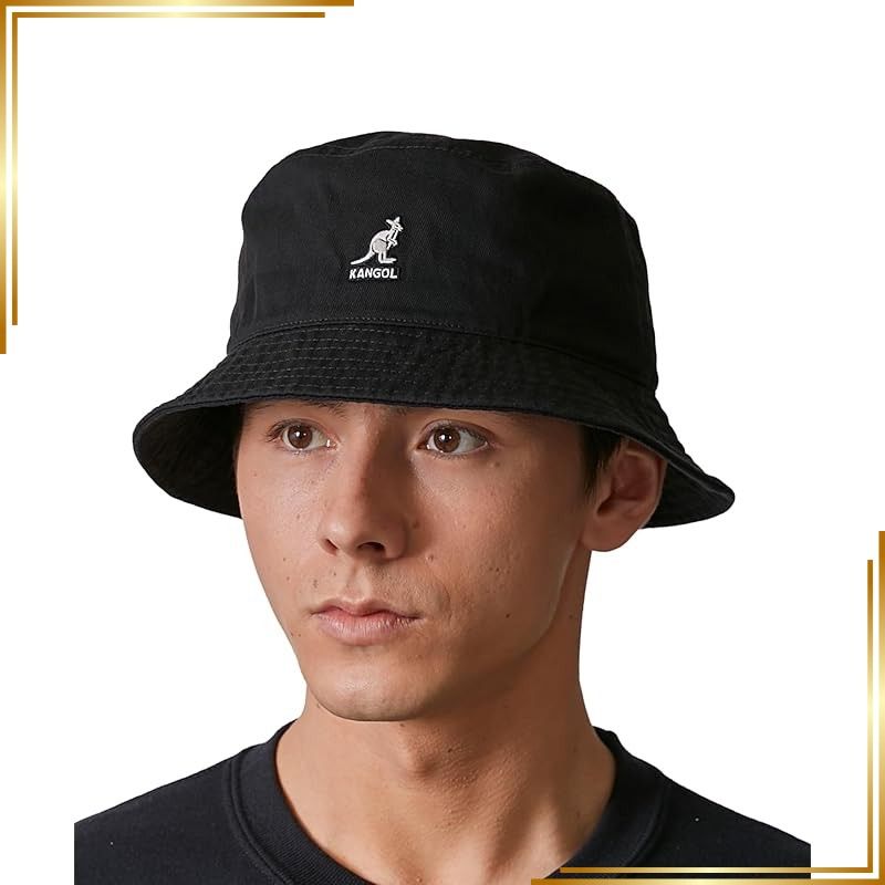 【新品】 KANGOL Washed Bucket カンゴール バケットハット 帽子 メンズ バケット レディース おしゃれ ファッション バケハ シンプル ブラック 大きいサイズ KANGOL 洗える 春夏 ギフト プレゼント ゴルフ オールシーズン 1